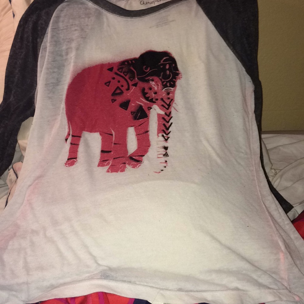 Sheer elephant shirt